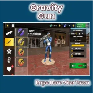 rope hero using creativity guns