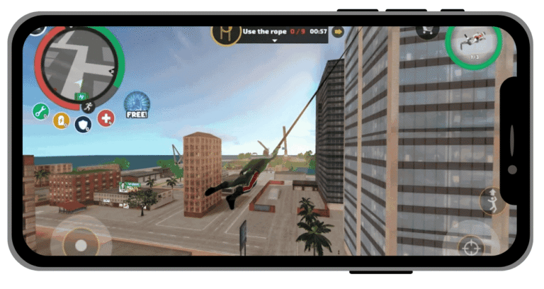 rope hero mod apk for excellent sound graphics
