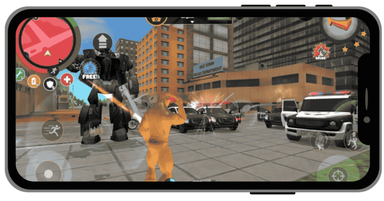 rope hero mod apk for control your super hero